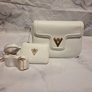Valentino Orlandi White Lg Crossbody Bag #87